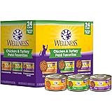 Wellness Complete Health Grain Free Wet Cat Food, Gravies & Pate, Natural Cat Food, Cat Food, Adult, Healthy, No Wheat, Corn,