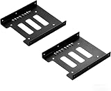 RHINORO 2x 2.5 to 3.5 Inch Metal SSD HDD Mounting Frames Kit w/ Screws view 1