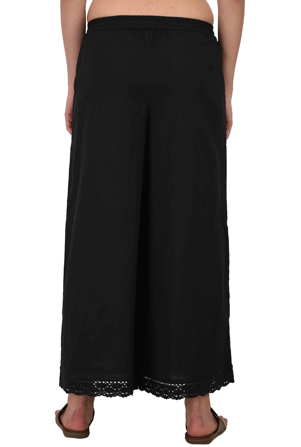 pistaa women's solid lace palazzos