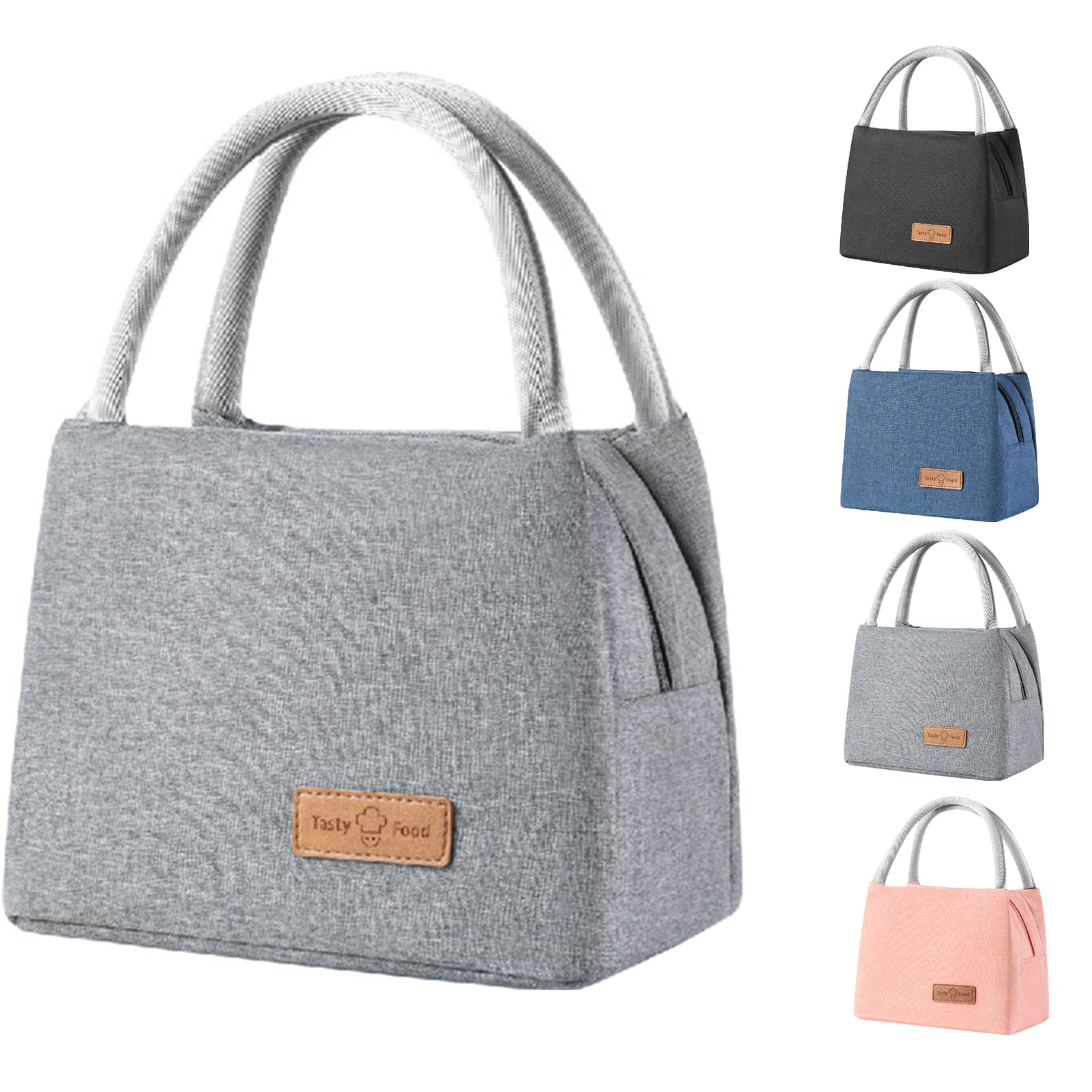 WUWYOUWL Insulated Lunch Bag, Flamingo Insulated Tote Bag Wide Open Insulated Cooler Bag Water-Resistant Thermal Leak-Proof Lunch Organizer for Adult Kids Outdoor Picnic Work