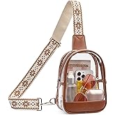 CLUCI Clear Bag for Stadium Events, Clear Crossbody Bag, Small Transparent Purses