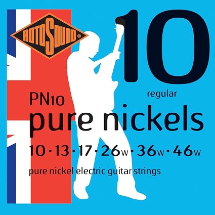 10 46 Electric Guitar Strings - Amazon Com Rotosound Pn10 Pure Nickel Electric Guitar Strings 10 46 Musical Instruments