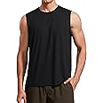 CRZ YOGA Men's Workout Sleeveless Shirt Quick Dry Stretchy Swim T-Shirts Athletic Gym Running Beach Tank Top