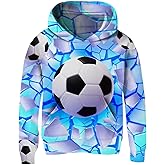 Funnycokid Boys Hoodies Kids Sweatshirt Warm Youth Print Girls Hooded Clothes with Pocket 6-16 Years