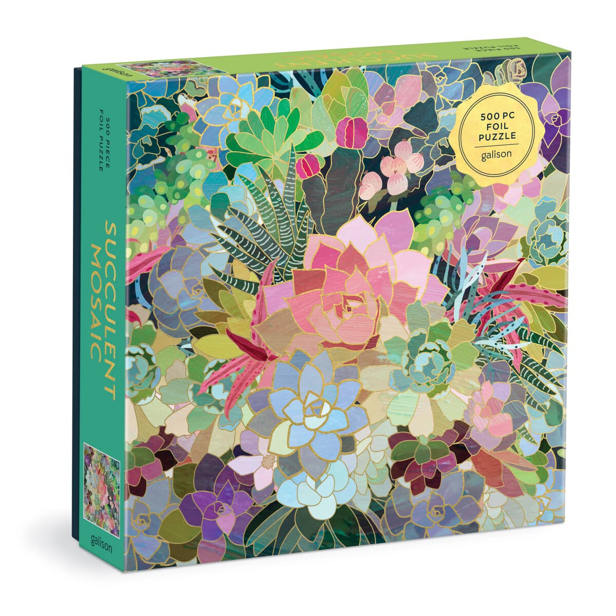 Galison Succulent Mosaic 500 Piece Foil Puzzle from Galison - 20