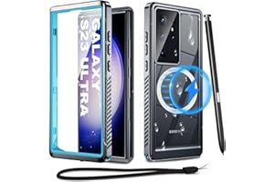 Haireca for Samsung Galaxy S23 Ultra Waterproof Case with Magsafe, Built-in Magnetic & Screen Protector, IP68 Certified Full 