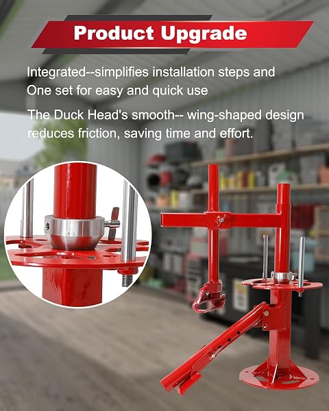 KRYSOLAD MANUAL TIRE CHANGER MACHINE, PORTABLE TIRE CHANGER WITH DUCK HEAD, 12”-21” TIRE CHANGE, FIT FOR CARS, TRAILER, ATV, TRUCK, SUV