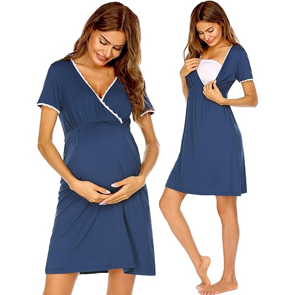 Birthing Gown In Delivery/Labor/Nursing Nightgown Women's