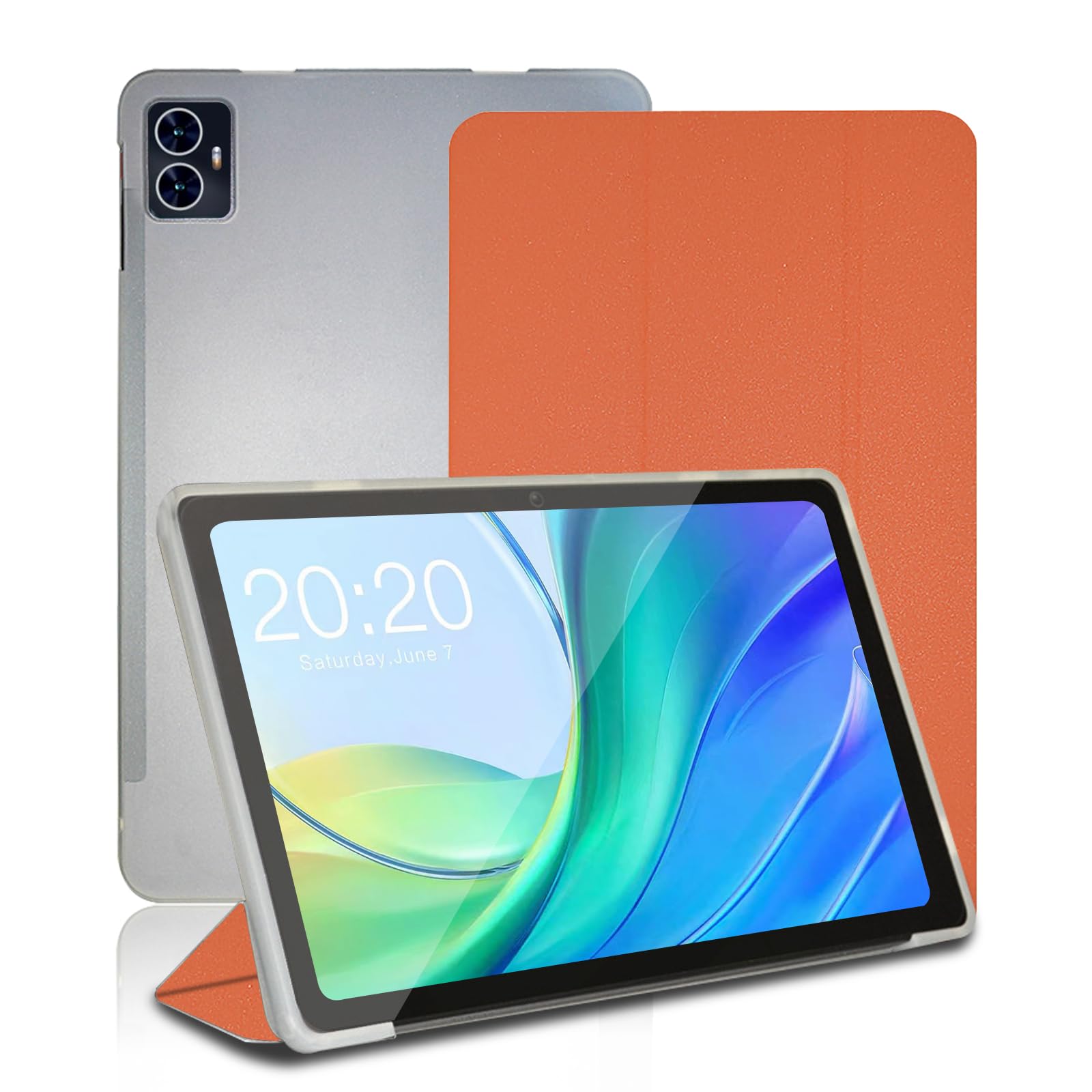 Case for Teclast M50 HD, 10.1 inch, Smart Case Cover for Teclast M50 HD with Multi-Viewing Angles, Comprehensive Protection. (Orange)