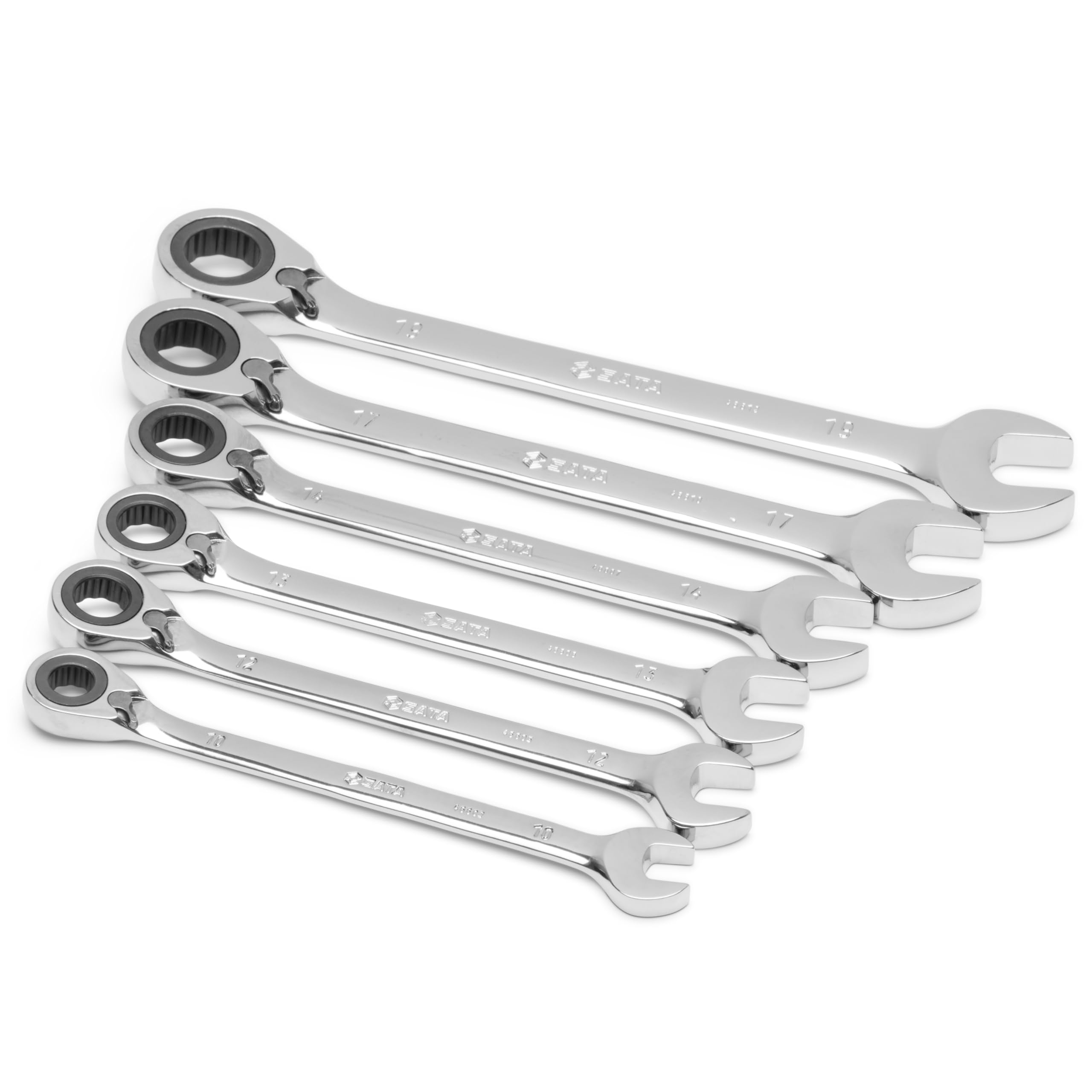 SATA ST09080SJ 6 Pieces Metric Reversible Ratcheting Wrench/Spanner Set