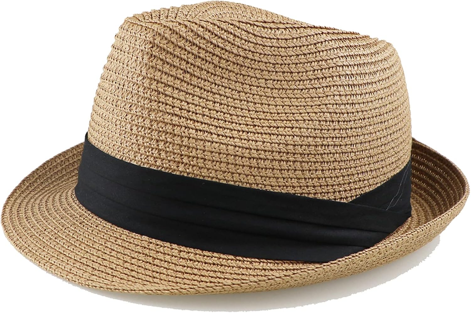 Kids Floppy Straw SunHat Foldable Summer Short Brim Beach