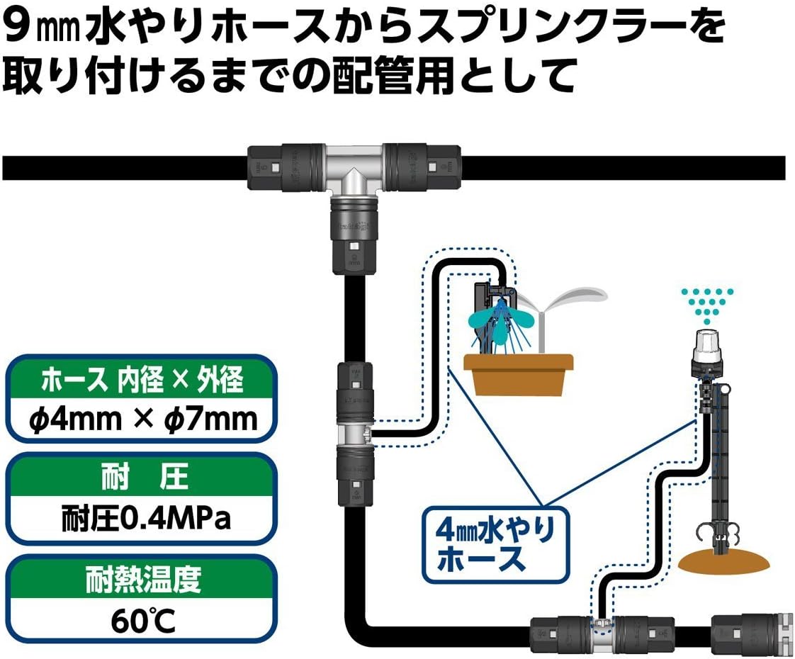 Amazon Amazon Co Jp限定 タカギ Takagi 自動水やり パーツ 4mm水やりホース 10m 袋包装 4mmホース Qfkt210 安心の2年間保証 Diy 工具 ガーデン