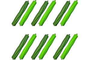 LOVECO 6 Set Replacement Multi-Surface Rubber Brush Compatible for iRobot Roomba E Series E5 E6 I Series i7 i7+ i8 i8+ i1 i1+ i2 i3 i3+ i4 i4+ i5 i5+ i6 i6+ J Series j5 j6 j7 j8 Robotics Brush Roller