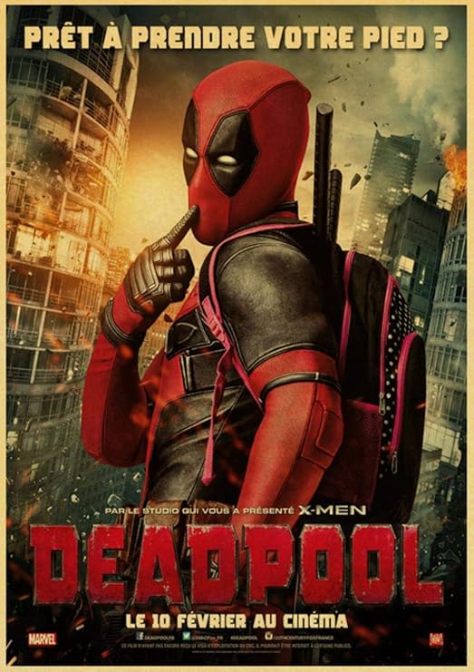 Zyaao - Póster retro de Marvel Dc Superhero - Póster Iron Man Spiderman