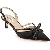 Badgley Mischka Women's Angelina Slingback Kitten Heels