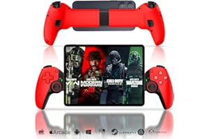 Joso Phone Controller for iPhone/iPad/Android/Tablet(130-280mm), Wireless Game Joystick for Xbox Cloud/PS Remote Play with 2 Back Buttons/Hall-Rocker/Hall-Trigger, Support Switch/PS4-Direct Play