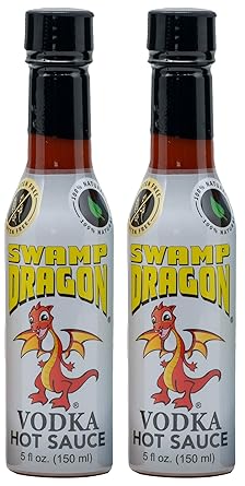 Amazon Com Swamp Dragon Vodka Based Hot Sauce Contains No Vinegar Make Eating Fun 10 Oz 2 Pack Grocery Gourmet Food