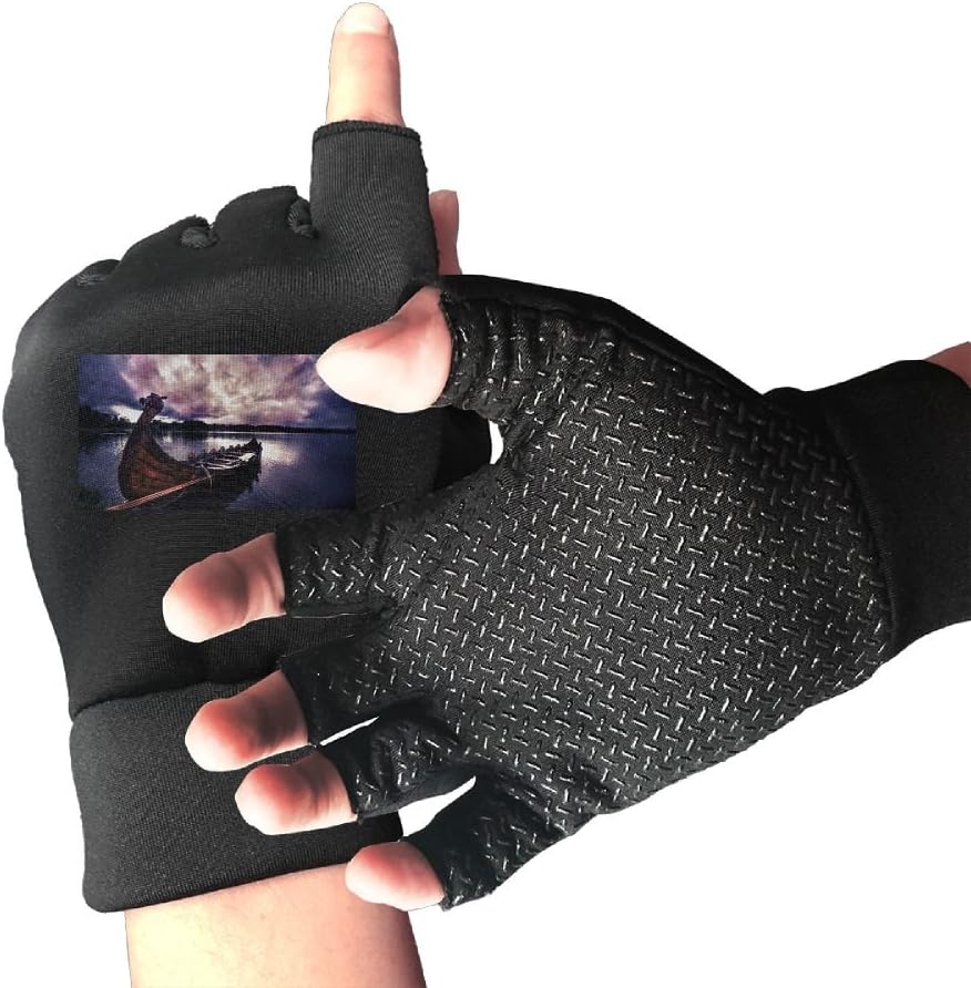 Dgvdfbdfklkp Dragon Boat Wallpaper Breathable & Non-slip Men/Women Racing Cycling,Fitness Exercise Gloves