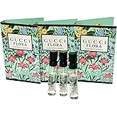 Gucci Flora Sample Perfume Flora Gorgeous Jasmine Perfume Women EDP Spray 1.5 ml / 0.05 oz (set of 3)