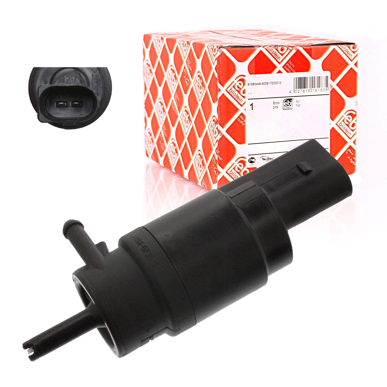 febi bilstein 12793 Washer Pump for windscreen- and headlight-washer system, pack of one