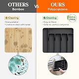 Lifewit Extendable Cutlery Drawer Organizer 9 Compartment 33-57cm Black view 2