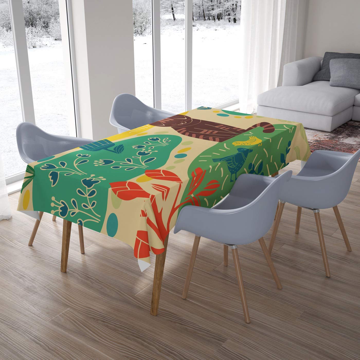 Bonamaison Kitchen Decoration, Tablecloth, 140cm x 200cm - Designed and Manufactured in Turkey