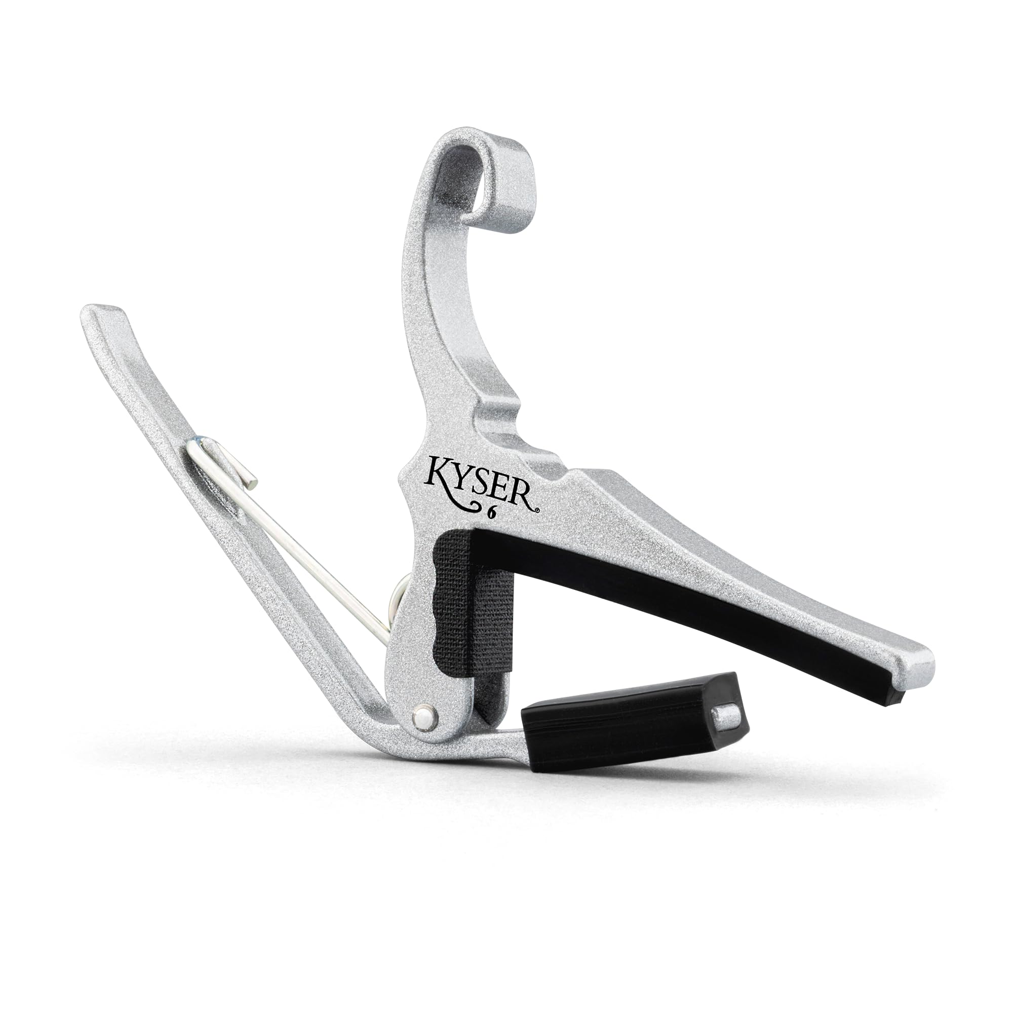 Kyser Quick-Change Capo for 6-string acoustic guitars, Silver, KG6S