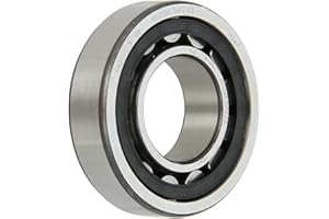 FAG NU206E-TVP2-C3 Cylindrical Roller Bearing, Single Row, Straight Bore, Removable Inner Ring, High Capacity, Polyamide Cage
