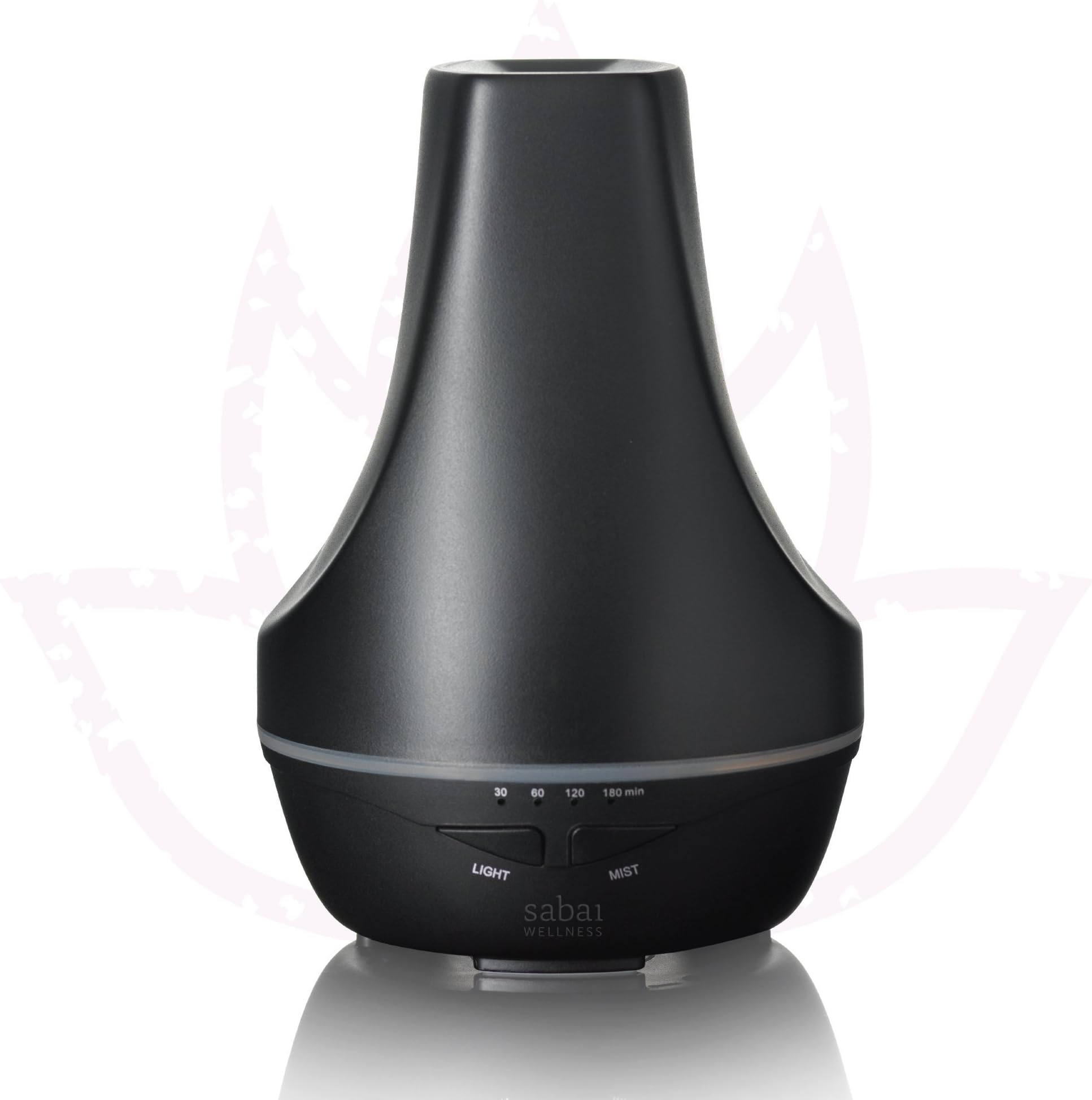 Essential Oil Diffuser for Aromatherapy By Sabai Wellness - Best Ultrasonic Humidifier and Ionizer for Any Living Space - Use with Sabai Pure French Lavender Essential Oils for Ultimate Experience (Black)