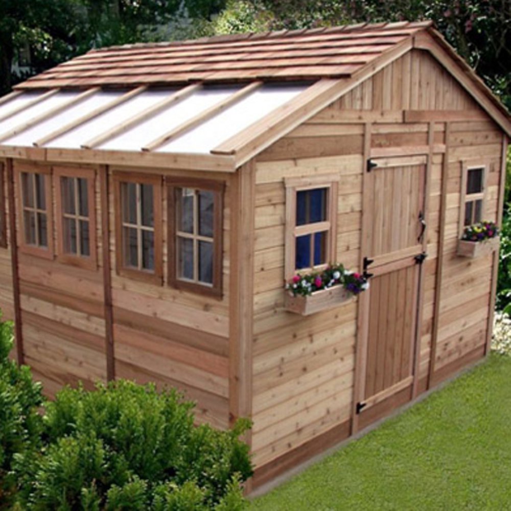 Outdoor Living Today SSGS1212 Sunshed 12 x 12 ft. Garden Shed