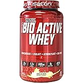 iSatori 100% Bio-Active Whey Protein Powder, Muscle Growth & Recovery with Whey Isolate, Hydrolysate, Concentrate, BCAAs & Colostrum Peptides, 25g of Protein Per Serving - Vanilla Swirl (26 Servings)