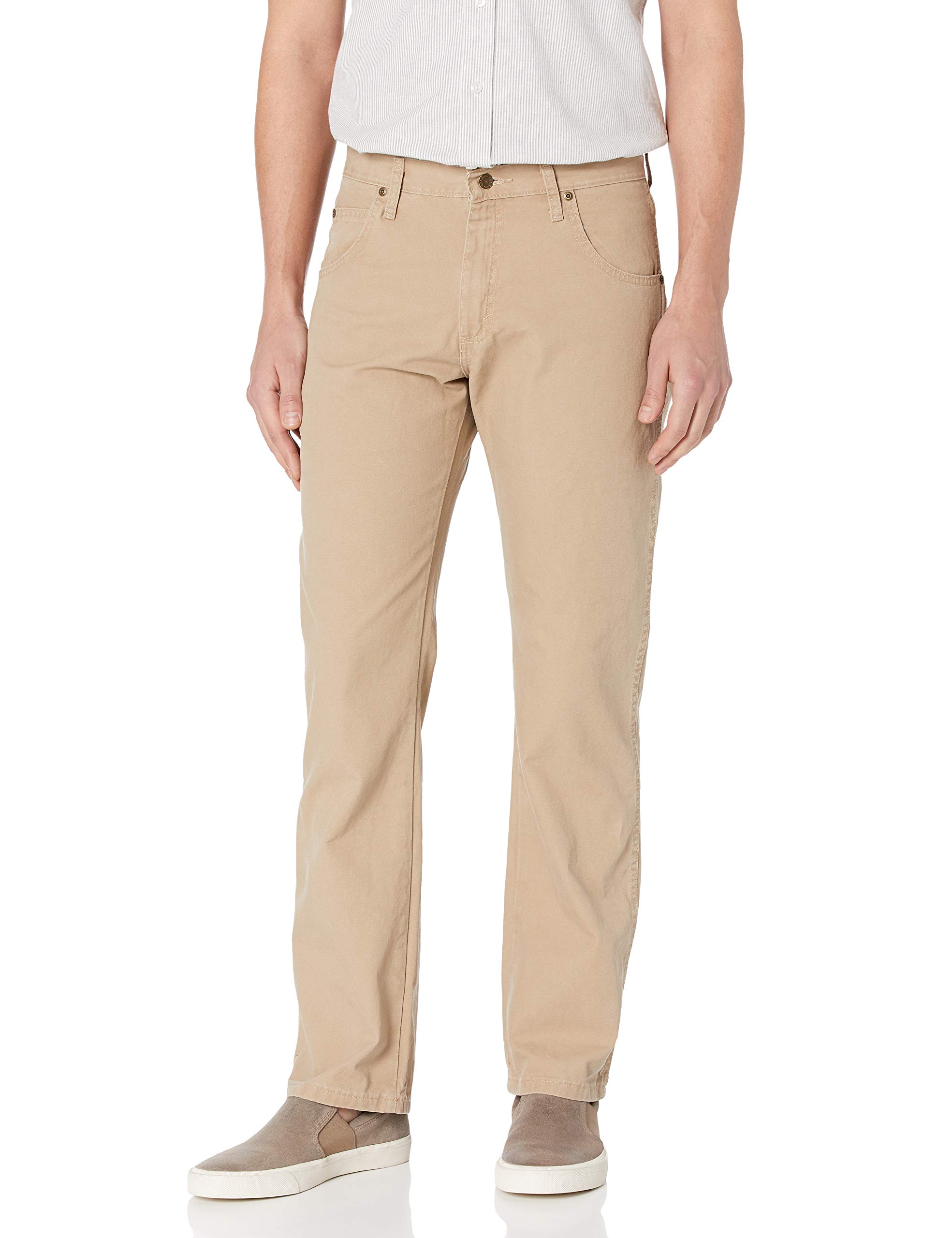 Wrangler Mens Big-Tall Rugged Wear Xbig Relaxed Fit Straight Leg Canvas Casual Pants, Golden Khaki Canvas, 58W x 30L US