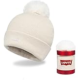Levi's Womens Cuffed Beanie with Pom