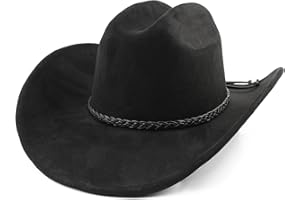 Pro Celia Big Wide Brim Cowboy Hat for Women Men Felt Western Cowgirl Hats