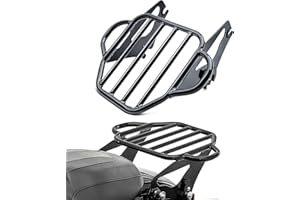 MoKitDora Detachable Two-Up Luggage Rack Mounting Rack Compatible with Harley Touring Road King Road Glide Street Glide Elect