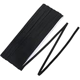 Black Elastic for Sewing 1/4 Inch Wide 11 Yards Elastic Band for Sewing Stretch Elastics Bands Cord for Waistbands, Pants, DIY Crafts Soft High Elasticity