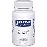 Pure Encapsulations Zinc 15 mg - Zinc Picolinate Supplement for Immune System Support - For Wound Healing - With Premium Zinc