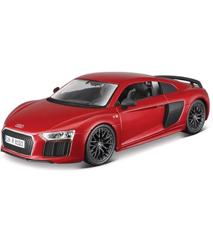 Amazon.com: AUDI R8 Matt Black 1/24 by Maisto 31281 : Arts, Crafts