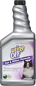Urine Off Odor and Stain Remover for Cats Sprayer Top 16.9oz