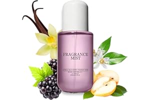 Vanilla Blackberry Body Mist - Long Lasting Vanilla Black berry Hair & Body Mist Perfume, Hair Fragrance Mist for Women, Blac