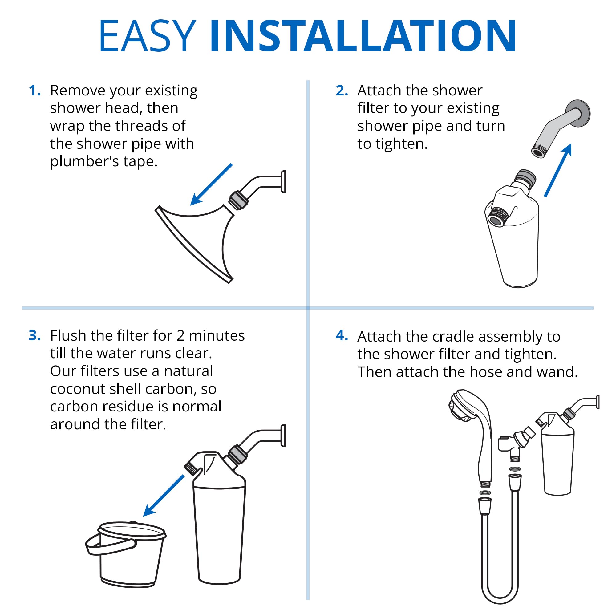 Mua Aquasana Filtered Shower Head Max Flow Rate w/ Handheld Wand