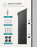 SONGMICS Modern Wall Mounted Post Box with Viewing Windows Copper Core Lock view 7