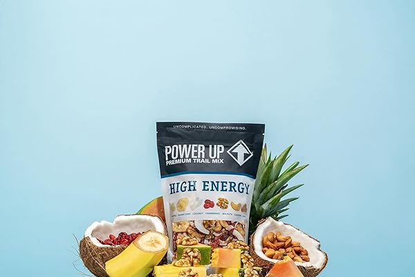 POWER UP PREMIUM TRAIL MIX – HIGH ENERGY TRAIL MIX 14OZ, GLUTEN FREE, VEGAN, NON-GMO