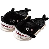 YILANLAN Women Men Slippes Cute Animal Shark Slippers Adult Cozy Plush Warm Winter House Slippers