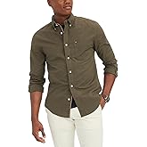Tommy Hilfiger Men's Long Sleeve Button Down Stretch Oxford Shirt in Regular Fit