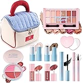 Color Nymph Girls Makeup Kit For Teen Girls & Women with Cutie Pie Handbag, All In One Girl Makeup Sets for Women Full Kit with Eye shadow, Face Blush Contour Highlighter Lipgloss Mascara and Mirror