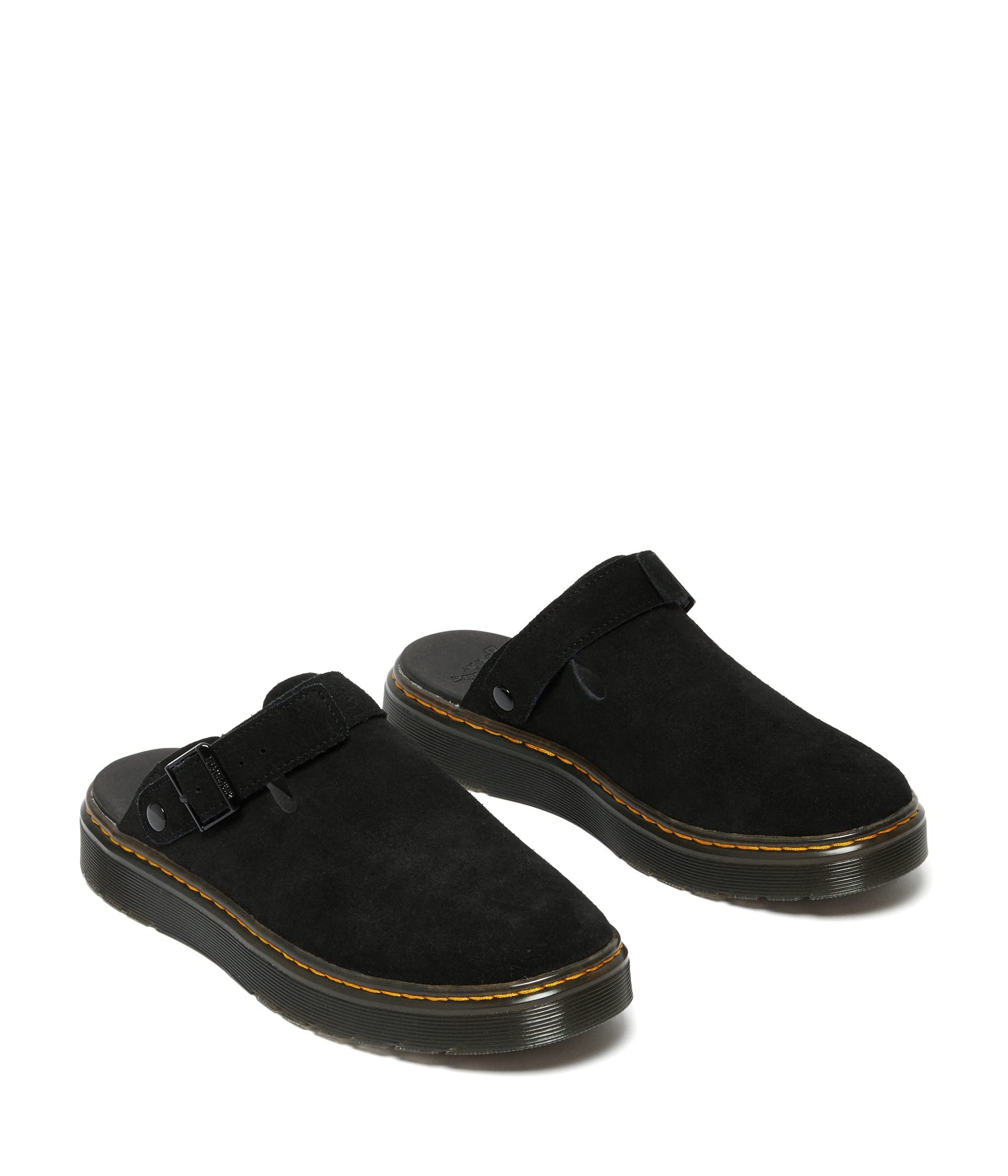 Dr. Martens Unisex Carlson Mule, Black E.H Suede Mb, 6 US Men Image