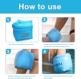 TSHAOUN 3 Pairs Inflatable Swimming Armbands Kids Adults Float Roll Up Sleeves view 6