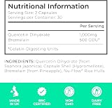 Love Life Supplements Quercetin & Bromelain 60 Capsules 1000mg Quercetin 500 view 2