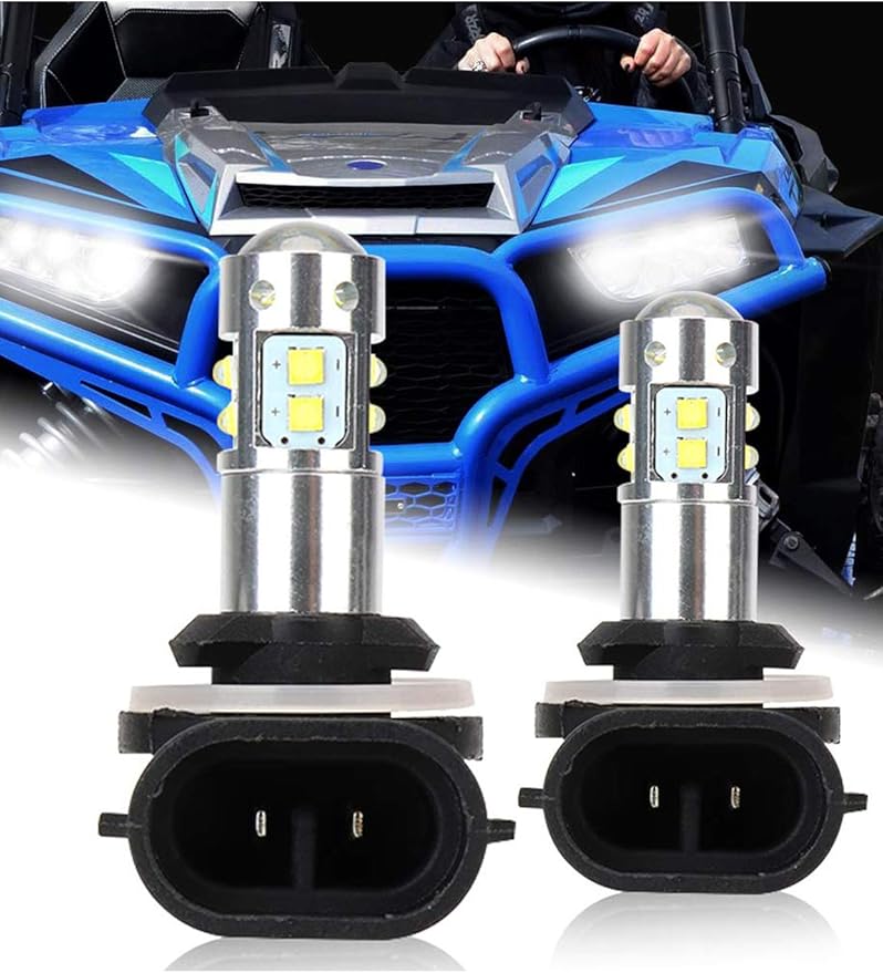 LED Headlights Bulbs for Polaris Ranger 400 500 700 800 RZR